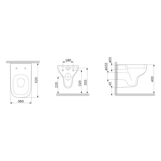 Безободковый подвесной унитаз AM.PM X-Joy S C85A1702SC FlashClean с сиденьем микролифт ФОТО