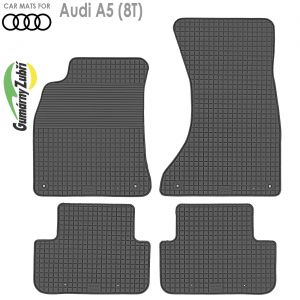 Коврики резиновые Audi A5 (8T) Sportback в салон - арт 212958 Doma/ Gumarny Zubri
