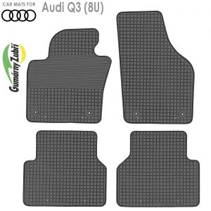 Коврики резиновые Audi Q3 (8U) в салон - арт 212847 Doma/ Gumarny Zubri