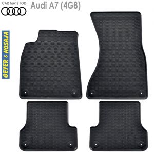 Коврики для Audi A7 (4G8) Sportback резиновые в салон автомобиля Geyer & Hosaja - 4 шт