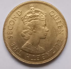 Королева Елизавета II 1 пенни (Регулярный выпуск) Ямайка  1964