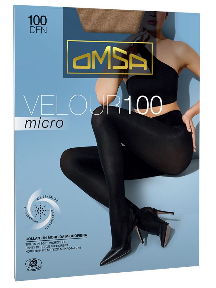 колготки OMSA Velour Micro 100