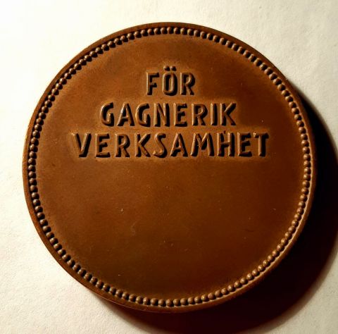 медаль 1943 Швеция UNC WW II RARE