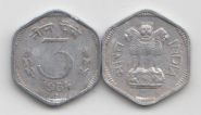 Индия 3 пайса 1964-1971 XF