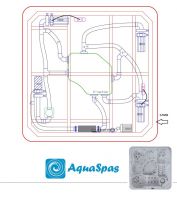 Квадратный гидромассажный СПА бассейн AquaSpas My Luxury 220х220 схема 31