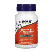 Now Foods L-Theanine L-Тианин 200 мг, 60 капс