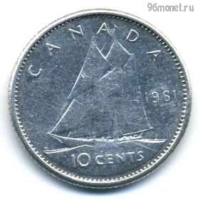 Канада 10 центов 1961