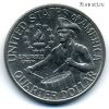 США 25 центов 1976
