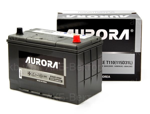 АКБ Aurora EFB 80Ач 800А(EN) SE T110 (115D31L) 22г.
