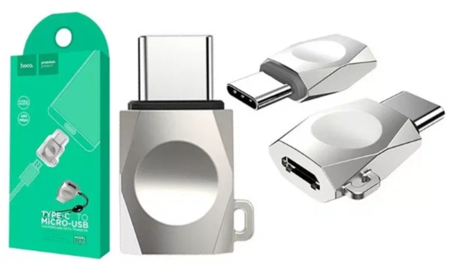 Переходник Hoco UA8 Adapter с Type-C на MIcro-USB