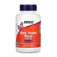 Now Foods Red Yeast Rice Красный рис 600 мг
