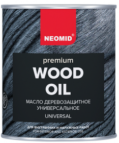 Масло с Натуральным Воском Neomid Premium 0.75л Деревозащитное, Износостойкое для Внутренних и Наружных Работ / Неомид