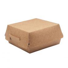 Коробка для бургера 100х100х60мм крафт