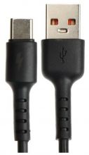 Кабель USB-Type-C Exployd 1393,2м,3A,силикон,черн.