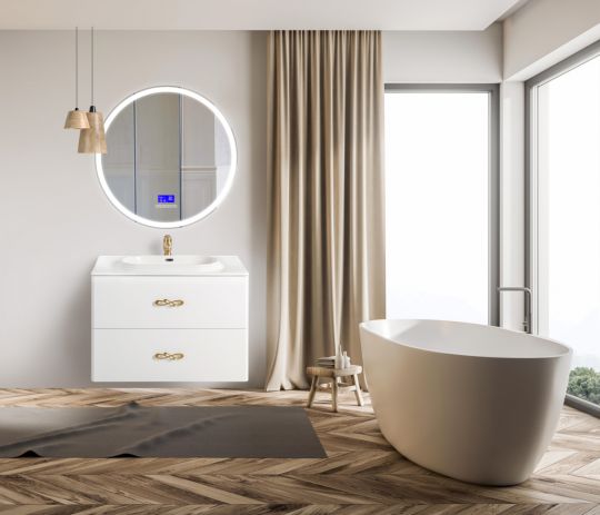 Зеркало для ванной комнаты BelBagno SPC-RNG-800-LED-TCH-RAD ФОТО