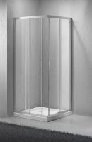 Квадратный душевой уголок Belbagno Sela A  стекло прозрачное схема 1