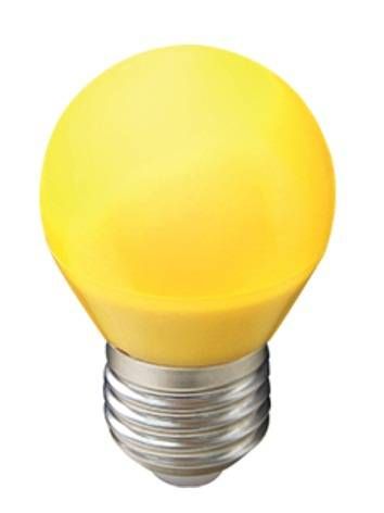 Светодиодная лампа Ecola шар G45 E27 5W Желтый матовый 77x45 K7CY50ELB