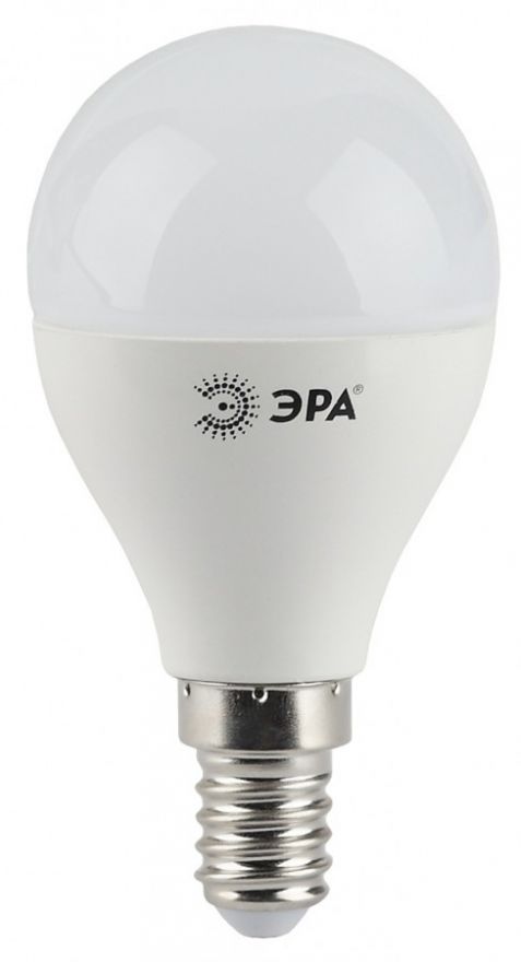 Светодиодная лампа ЭРА стандарт шар P45 E27 11W(880lm) 6000K 6K 84x45