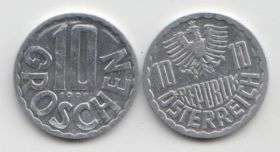 Австрия 10 грошей 1951-2001 UNC