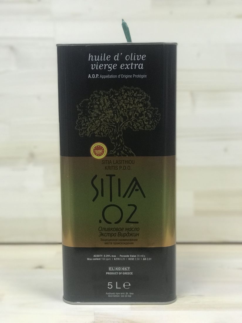 Оливковое масло SITIA - 5 л 0.2 экстра вирджин PDO