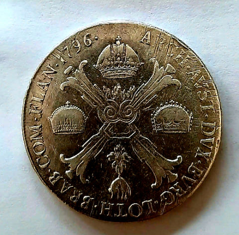 1 талер 1796 С Прага AUNC- XF Австрийские Нидерланды