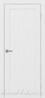 Межкомнатная дверь ТУРИН 501.1 ЭКО-шпон Белый лёд