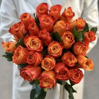 Оранжевые Эквадорские розы