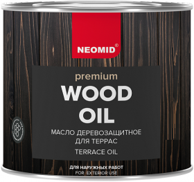 Масло для Террас Neomid Premium Terrace Oil 2л Бесцветный, Орех, Палисандр для Внутренних и Наружных Работ / Неомид