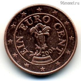Австрия 1 евроцент 2004
