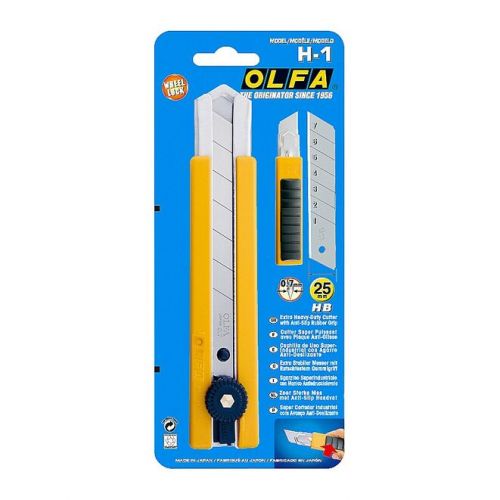 OLFA 25 мм, сегментированное лезвие, трещеточный фиксатор, нож OL-H-1
