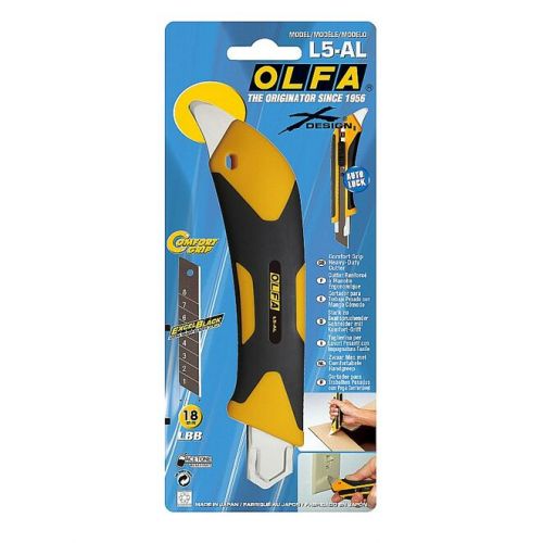 OLFA 18 мм, сегментированное лезвие, AUTOLOCK, нож OL-L5-AL