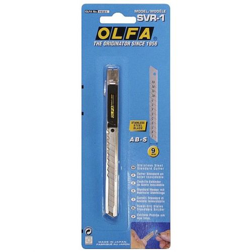 OLFA 9 мм, сегментированное лезвие, автоматическиц фиксатор, нож OL-SVR-1
