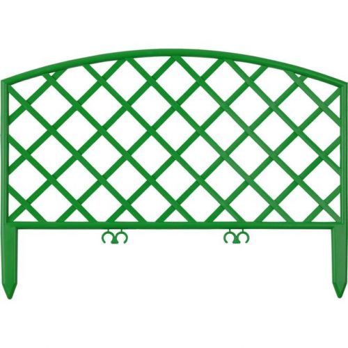 GRINDA 28х320 см, зеленый, забор декоративный ПЛЕТЕНЬ 422207-G