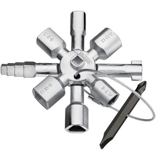 KNIPEX 92 мм (5/12 мм), ключ для электрошкафов TwinKey® KN-001101
