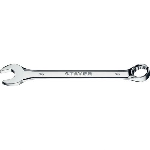 STAYER 16 мм, комбинированный гаечный ключ 27081-16_z01