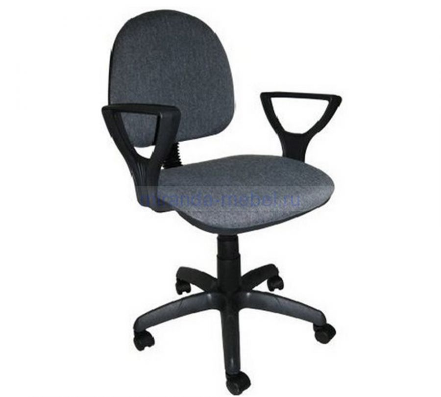 Кресло компьютерное "Фаворит 1" м. серый, крестовина пластик