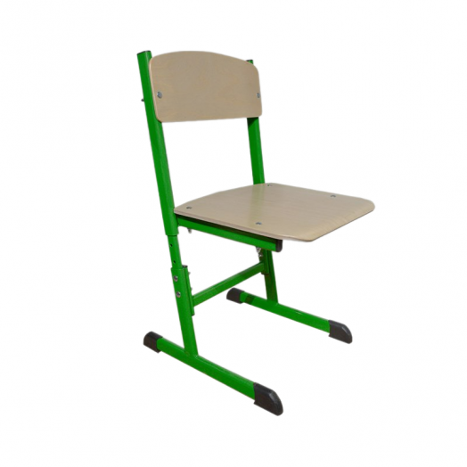 GREEN стул ученический регулируемый (Зелёный металлокаркас)