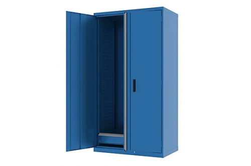 Шкаф металлический для инструмента двухсекционный, Titan, синий FERRUM 43.2104-5015