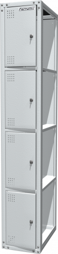 Шкаф металлический для одежды односекционный, серый FERRUM 03.314/D-7035