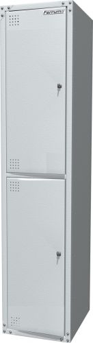 Шкаф металлический для одежды односекционный, серый FERRUM 03.412-7035