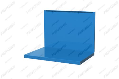 Полка/стенка для бестумбового и двухтумбового верстака, синяя FERRUM 01.500L-5015