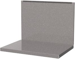 Полка/стенка для бестумбового и двухтумбового верстака, серая FERRUM 01.500L-9007