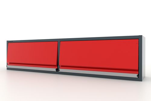 Антресоль для верстака 1880 мм, темно-серая - красная FERRUM 11.9441-7016/3000