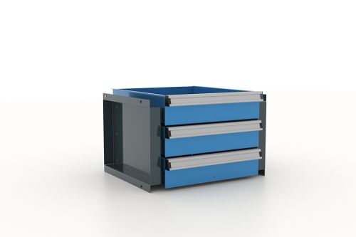 Блок из 3 ящиков для шкафа инструментального, 355 мм, синий FERRUM 13.921-5015