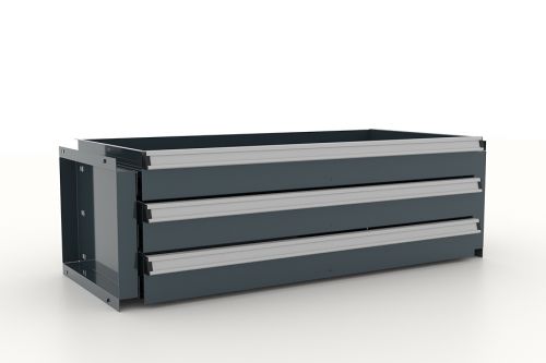 Блок из 3 ящиков для шкафа инструментального, 842 мм, темно-серый FERRUM 13.922-7016