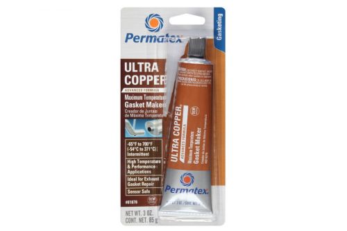 Герметик формирователь прокладок Ultra Copper Maximum Temperature RTV Silicone Gasket Maker, 85 г PERMATEX 81878