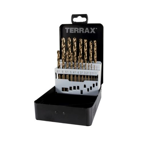 Набор сверл по металлу TERRAX HSS-Co 1,0-10,0 мм, 19 предметов RUKO A215214