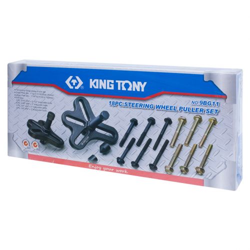 Набор инструментов для снятия шкивов, 25-125 мм, 18 предметов KING TONY 9BG11