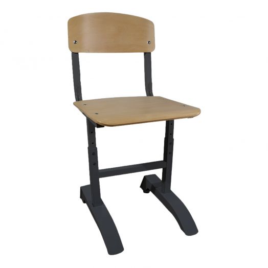 Магнат стул ученический регулируемый (Чёрный Металлокаркас)