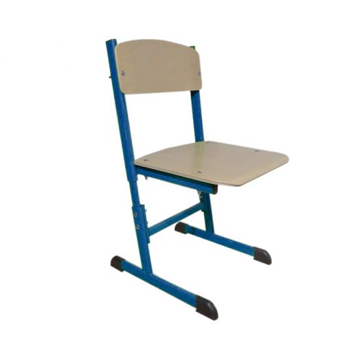 GREEN стул ученический регулируемый (Синий металлокаркас)